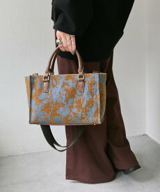 ear PAPILLONNER 《500mlペットボトルが入る!》柄トートバッグS イア パピヨネ バッグ トートバッグ ブラウン【送料無料】