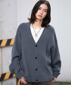 WEGO MEN'S クロップドカーディガン ウィゴー トップス ニット ホワイト ブルー ブラック