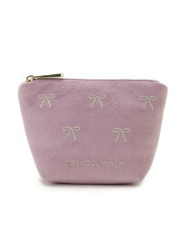 【SALE／30%OFF】gelato pique ベロアティッシュポーチ ジェラートピケ 財布・ポーチ・ケース ポーチ ネイビー ピンク