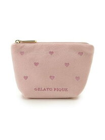 【SALE／30%OFF】gelato pique ベロアティッシュポーチ ジェラートピケ 財布・ポーチ・ケース ポーチ ネイビー ピンク