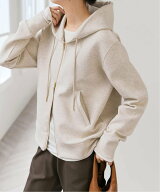 Spick & Span 《WEB限定カラー有り / 追加》ストレッチジップフードパーカー スピックアンドスパン トッ…
