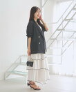 【miki監修カラー&NEWカラー追加!】メッシュメタルボタンライトジャケット