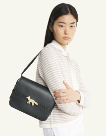 Maison Kitsune EDIE LARGE BAG メゾン キツネ バッグ ショルダーバッグ ブラック ブラウン ベージュ【送料無料】