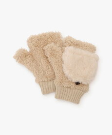【SALE／40%OFF】Afternoon Tea LIVING フェイクファーキャップグローブ アフタヌーンティー・リビング ファッション雑貨 手袋 ベージュ ブラウン グレー