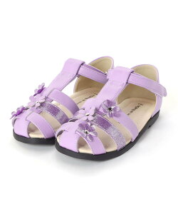 BeBe T�X�g���b�v�t�����[���`�[�t���b�V���T���_��(15~21cm) �x�x �I�����C�� �X�g�A �V���[�Y�E�C �T���_�� �O���[ �p�[�v���y���������z
