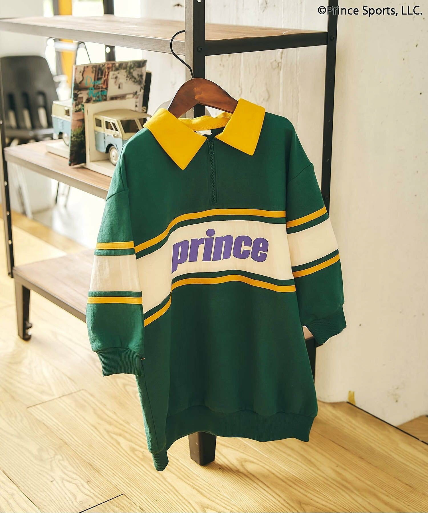 【링크】【Prince】 apres les cours 별주 하프 Zip 원피스