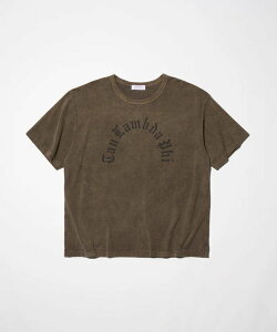 GARDEN TOKYO THOUSANDS/�T�E�U���Y/AGED GREEK LOGO TEE �K�[�f�� �g�b�v�X �J�b�g�\�[�ET�V���c ���b�h �u���E���y���������z