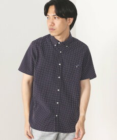 【SALE／70%OFF】BEAMS HEART BEAMS HEART / 刺し子 ショートスリーブ シャツ ビームス アウトレット トップス シャツ・ブラウス ホワイト ネイビー