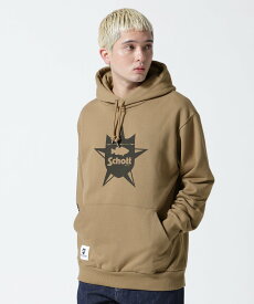 【SALE／30%OFF】Schott xBASS BRIGADE/バスブリゲード/HOODIE/フーディ ショット トップス パーカー・フーディー ブラック オレンジ【送料無料】