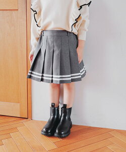 �ySALE�^50%OFF�zGLOBAL WORK CHEER ON�v���[�c/100-110cm�W�J/213632 �O���[�o�����[�N �X�J�[�g �~�j�X�J�[�g �u���b�N �O���[ �x�[�W��