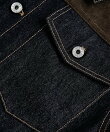 Suede Panel Denim Jacket