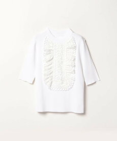 【SALE／40%OFF】LOULOU WILLOUGHBY 【LOULOU WILLOUGHBY】エンブロイダリークチュール5分袖プルオーバー アルアバイル トップス その他のトップス ホワイト ブラック【送料無料】