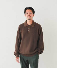 【SALE／40%OFF】BEAMS BEAMS / 12ゲージ ニット ポロ シャツ ビームス メン トップス ニット グレー ブラック ブラウン【送料無料】