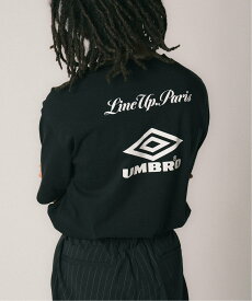 417 EDIFICE 《予約》UMBRO*LINEUP logo tee / ロゴTシャツ UM24SS417-CS01 フォーワンセブン エディフィス トップス カットソー・Tシャツ ブラック ホワイト【送料無料】