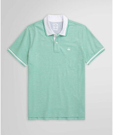 【SALE／20%OFF】BROOKS BROTHERS コットンストレッチピケ GFロゴ ポロシャツ Slim Fit ブルックス ブラザーズ トップス ポロシャツ グリーン ブルー イエロー ピンク パープル【送料無料】