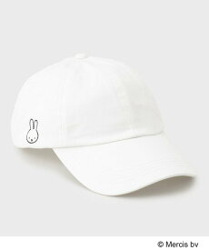 【SALE／30%OFF】OPAQUE.CLIP 【miffyコラボ】刺繍入りキャップ オペークドットクリップ 帽子 キャップ ホワイト ブラック