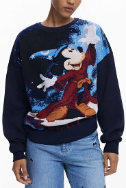 【SALE／50%OFF】Desigual ミッキー ファンタジア スウェットシャツ ディズニー デシグアル トップス スウェット・トレーナー ブルー【送料無料】