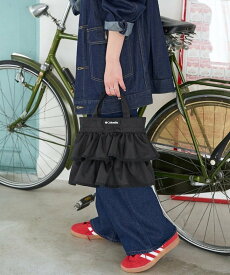 Columbia 別注 New Woolley Cove Shoulder Tote【限定展開】フリル 小さめ 2WAY 斜めがけ 軽量 デイリー 旅行 アウトドア フリークスストア バッグ ショルダーバッグ ブラック グリーン ベージュ【送料無料】