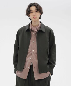 MARGARET HOWELL DOUBLE TWISTED WOOL BLOUSON �}�[�K���b�g�E�n�E�G�� �W���P�b�g�E�A�E�^�[ �u���]���E�W�����p�[ �u���b�N�y���������z