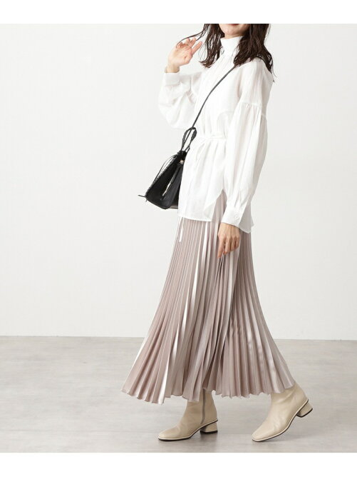 N Natural Beauty Basic サテンプリーツスカート Rakuten Fashion 楽天ファッション 旧楽天 ブランドアベニュー Cc7803