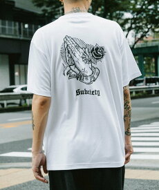 SBCY Sport DRY TEE S/S-PRAYING HANDS- サブサエティ トップス カットソー・Tシャツ ホワイト ブラック【送料無料】