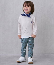 petit main 【プティプラ】ゆるんパンツ ナルミヤオンライン パンツ その他のパンツ ベージュ グリーン ブルー ブラウン