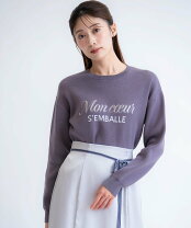 楽天市場】刺繍（カラーグレー）（ニット・セーター｜トップス 