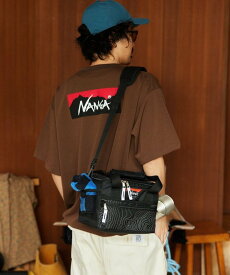 NANGA 新色追加 別注 neo-PRO スピンドル バックプリントTシャツ/日本製/遮熱/UVカット/吸水速乾 フリークスストア トップス カットソー・Tシャツ グレー ブラウン ホワイト ブラック【送料無料】