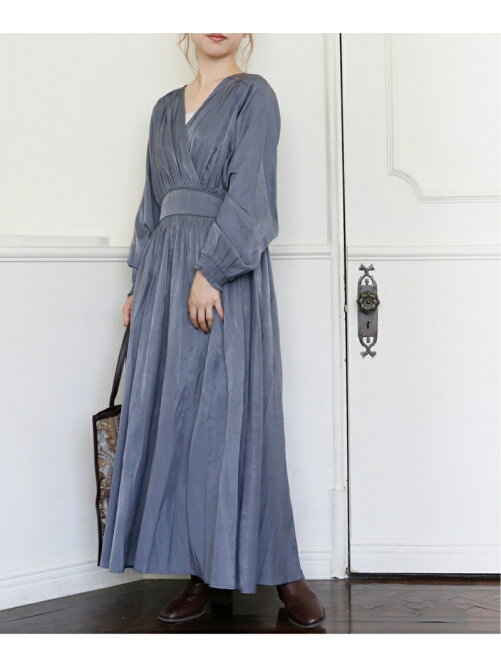 Ray Cassin サテンギャザーカシュクールワンピース Rakuten Fashion 楽天ファッション 旧楽天ブランドアベニュー Bm3804