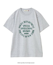 MELROSE CLAIRE 【NYC*GOOD ROCK SPEED ロゴTシャツ 】 メルローズクレール トップス カットソー・Tシャツ グレー【送料無料】