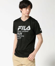 【SALE／41%OFF】FILA FILA/(M)ツインクール VネックTシャツ ニッキー トップス カットソー・Tシャツ ブルー ブラック ホワイト