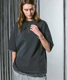 MAISON SPECIAL Heavy-Weight Cotton Prime-Over Layering Pigment T-Shirts メゾンスペシャル トップス カットソー・Tシャツ ブラック ホワイト ブルー【送料無料】