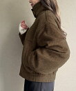 2wayダブルジップショートブルゾン