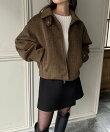2wayダブルジップショートブルゾン