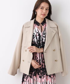 PINKY&DIANNE ソフトオックスショートトレンチコート ピンキー アンド ダイアン ジャケット・アウター その他のジャケット・アウター ベージュ ネイビー【送料無料】