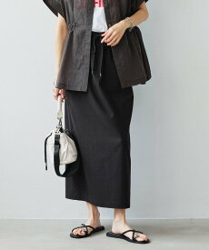 UNITED ARROWS green label relaxing [size SHORT/TALLあり]オルマイ LI/MIX タイト スカート ユナイテッドアローズ グリーンレーベルリラクシング スカート ロング・マキシスカート グリーン ブラック ホワイト ベージュ ピンク ブラウン【送料無料】
