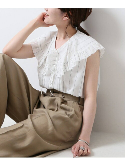 Spick Span フリルカラースリーブレスブラウス Rakuten Fashion 楽天ファッション 旧楽天ブランドアベニュー Cz0805