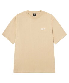 HUF OG LOGO S/S TEE HUF ハフ 半袖Tシャツ ハフ トップス カットソー・Tシャツ ベージュ ブラック グレー イエロー ホワイト【送料無料】