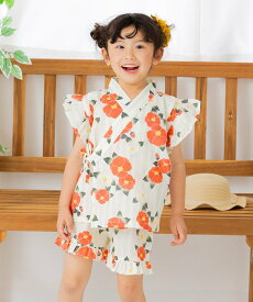 chil2 フリル甚平上下セット チルツー 着物・浴衣・和装小物 浴衣