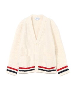 THOM BROWNE CHUNKY RIB STITCH V NECK CARDIGAN �g���u���E�� �g�b�v�X �J�[�f�B�K�� �z���C�g�y���������z