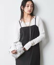 フロントジップキャミソールワンピース<大きいサイズ有>シックスタイル