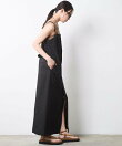 フロントジップキャミソールワンピース<大きいサイズ有>シックスタイル