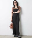 フロントジップキャミソールワンピース<大きいサイズ有>シックスタイル