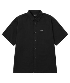 HUF OG LOGO S/S SHIRT HUF ハフ 半袖シャツ ハフ トップス シャツ・ブラウス ブラック イエロー ホワイト【送料無料】