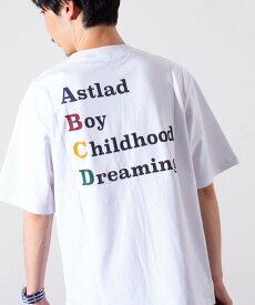 【SALE／10%OFF】GLOSTER 【GLOSTER/グロスター】BOY FRIEND signature バックプリントTシャツ フレディ アンド グロスター トップス カットソー・Tシャツ ホワイト ネイビー【送料無料】