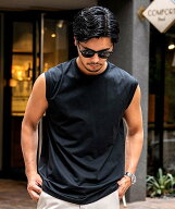CavariA CavariA 綿タッチポリエステルノースリーブ シルバーバレット トップス ノースリーブ・タンクト…