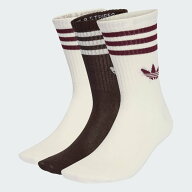 adidas 【公式】アディダス adidas 返品可 スリーストライプス クルーソックス 3足組 アディダス 靴下・…