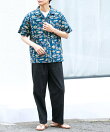 接触冷感デニムイージーパンツ