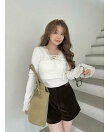 【オフィシャル・ MASHSTORE 限定】ストレッチレースニットトップス