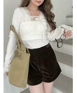 【オフィシャル・ MASHSTORE 限定】ストレッチレースニットトップス